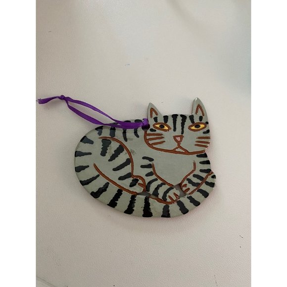 Hand Crafted Other - Animalia Ceramic Cat Ornament